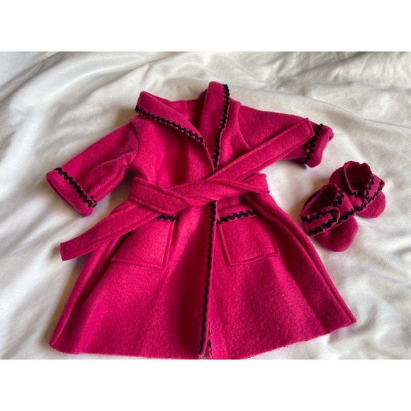Pleasant Company American Girl of Today Pink Robe w Slippers 1996 Retired 1528 - Picture 1 of 9